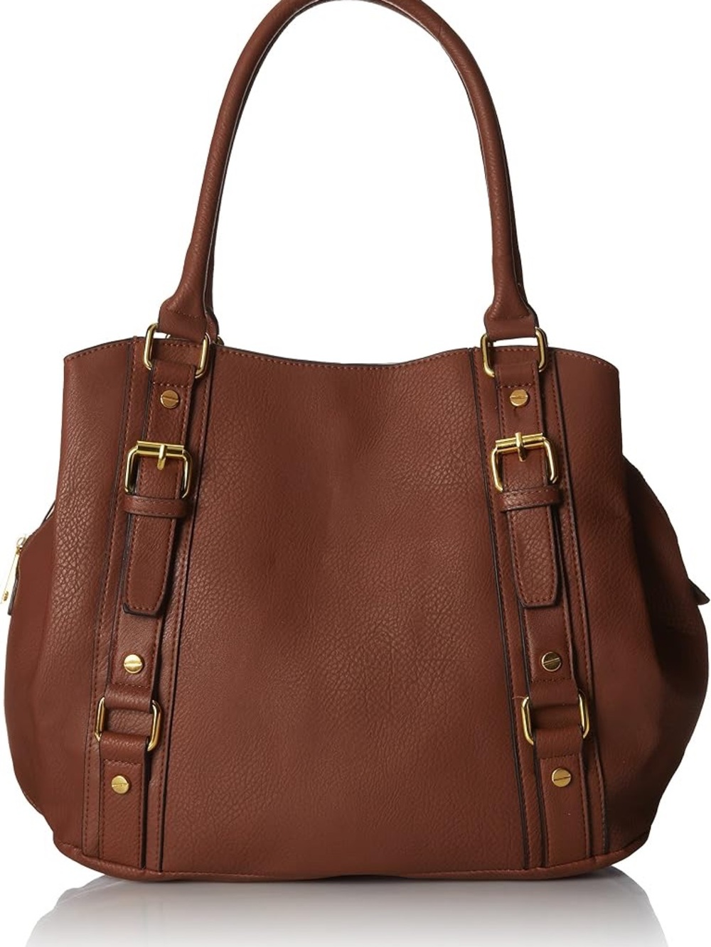 Brown Leather Tote Shoulder Bag - Unbranded